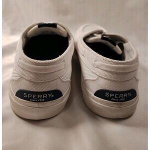 White Mens Sperry Boat Shoes Top-Sider Size 9 Mens Lace Up